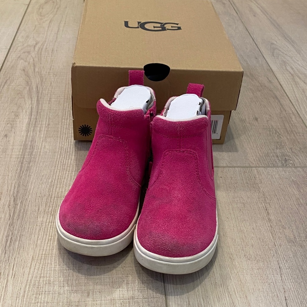 UGG Kids Fuchsia Suede Boots
